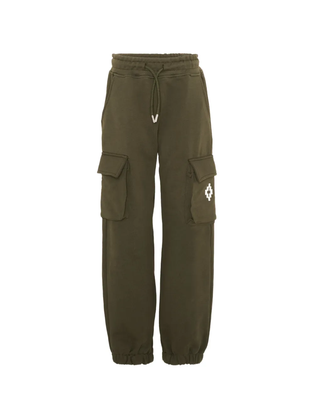 COUNTY OF MILAN logo-embroidered cargo pants - Verde