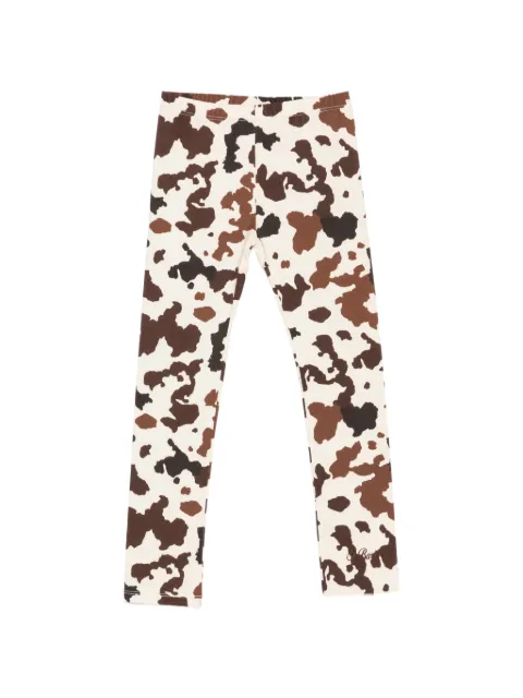 MC2 Saint Barth Kids leggins con estampado de vaca