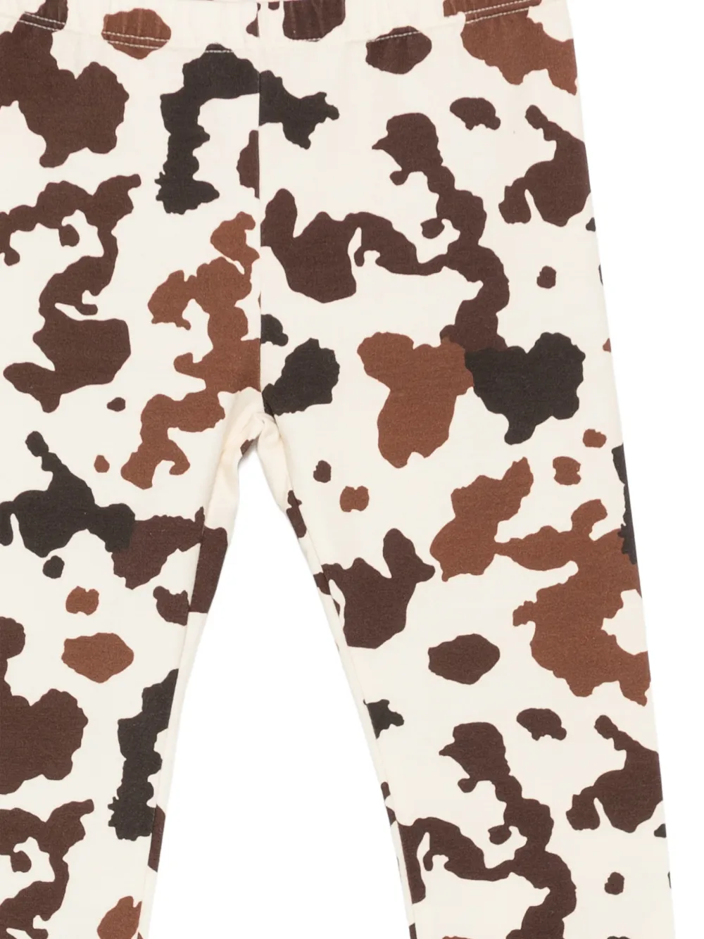 MC2 Saint Barth Kids Legging met koeien-print Beige