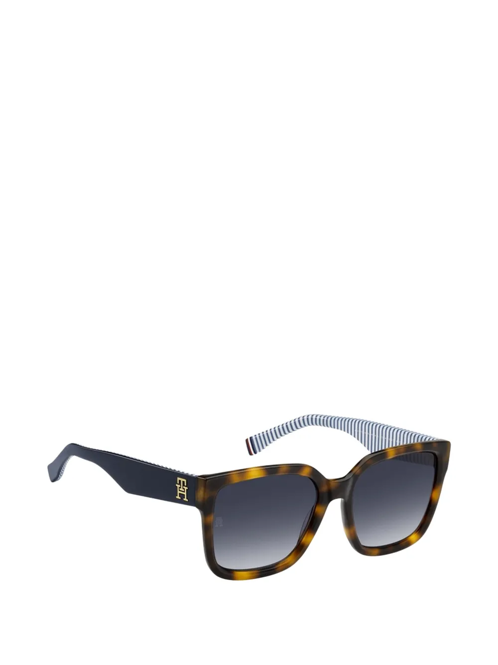 Tommy Hilfiger Zonnebril met vierkant montuur Bruin