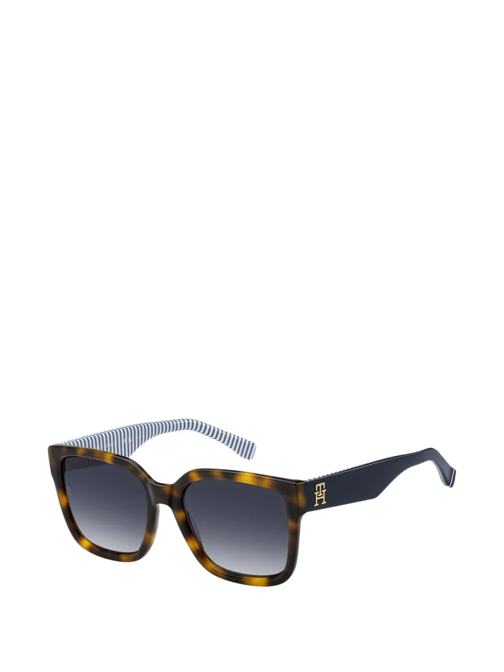 Tommy Hilfiger Zonnebril met vierkant montuur Bruin