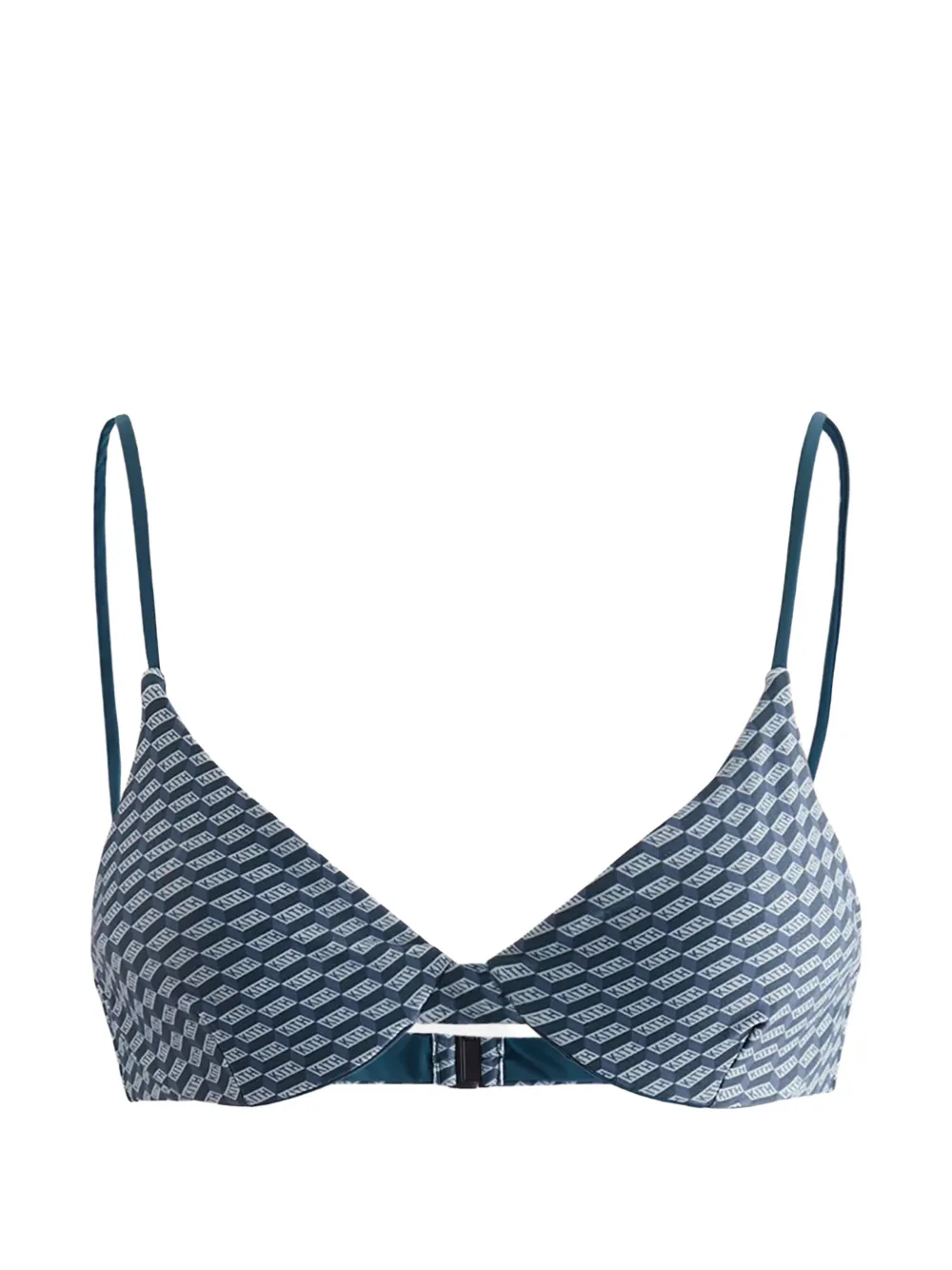 KITH Bellamy Monogram balconette top - Bleu