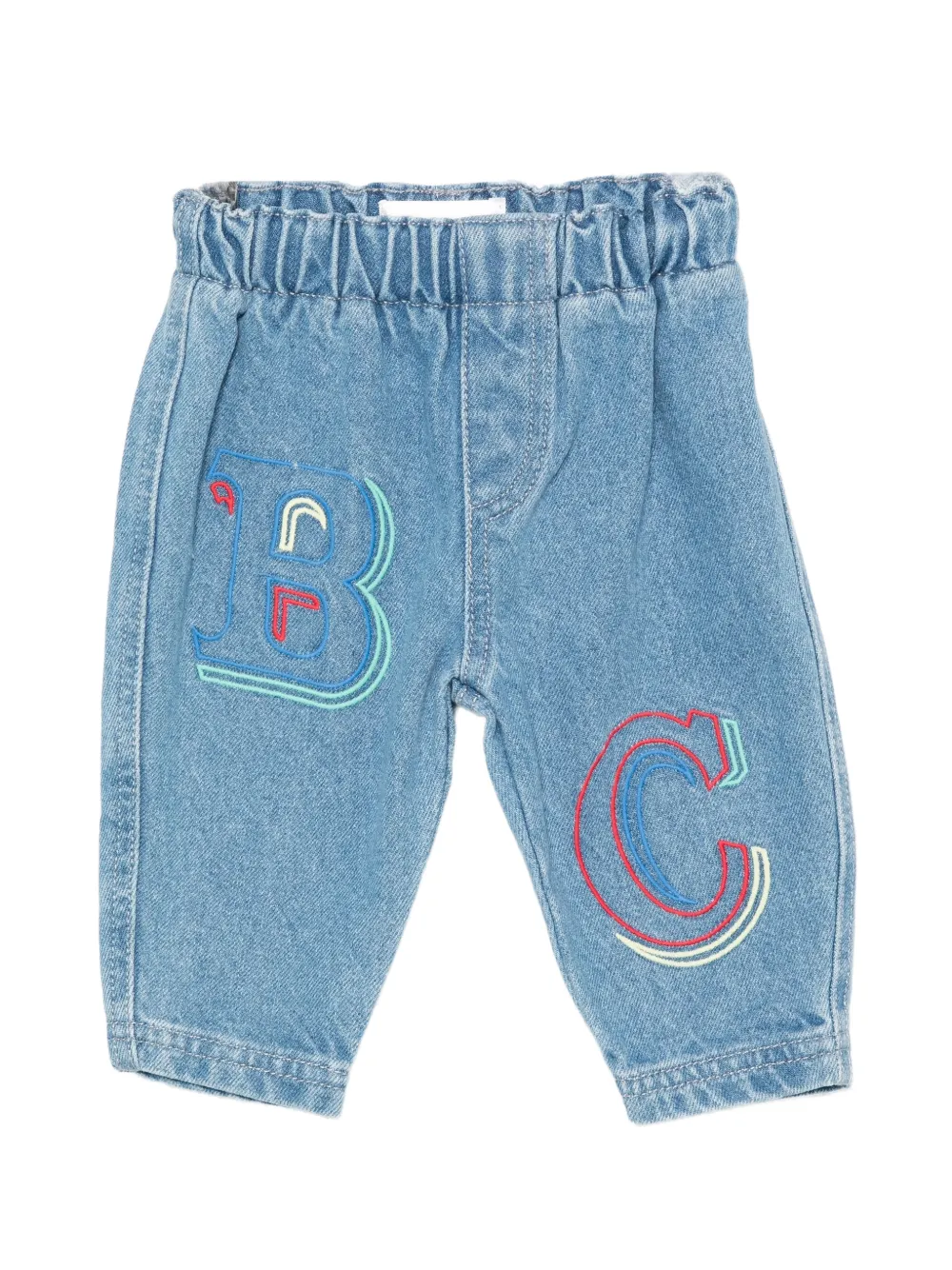 Bobo Choses embroidered logo jeans - Blu