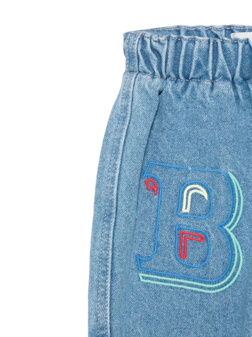 Bobo Choses Jeans met geborduurd logo Blauw