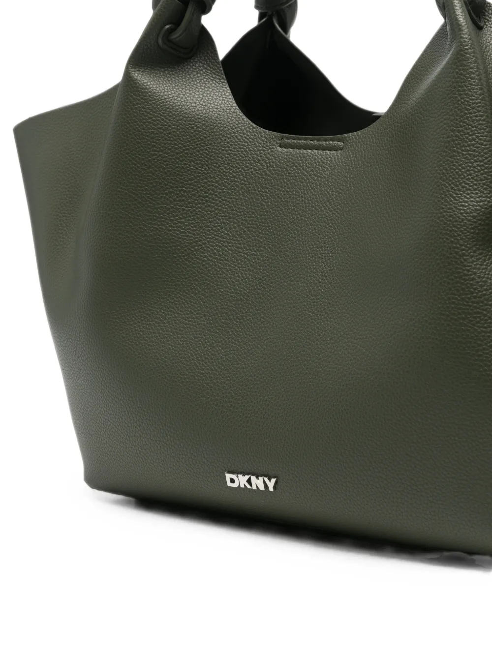 DKNY Bewerkte shopper met geknoopt detail Groen