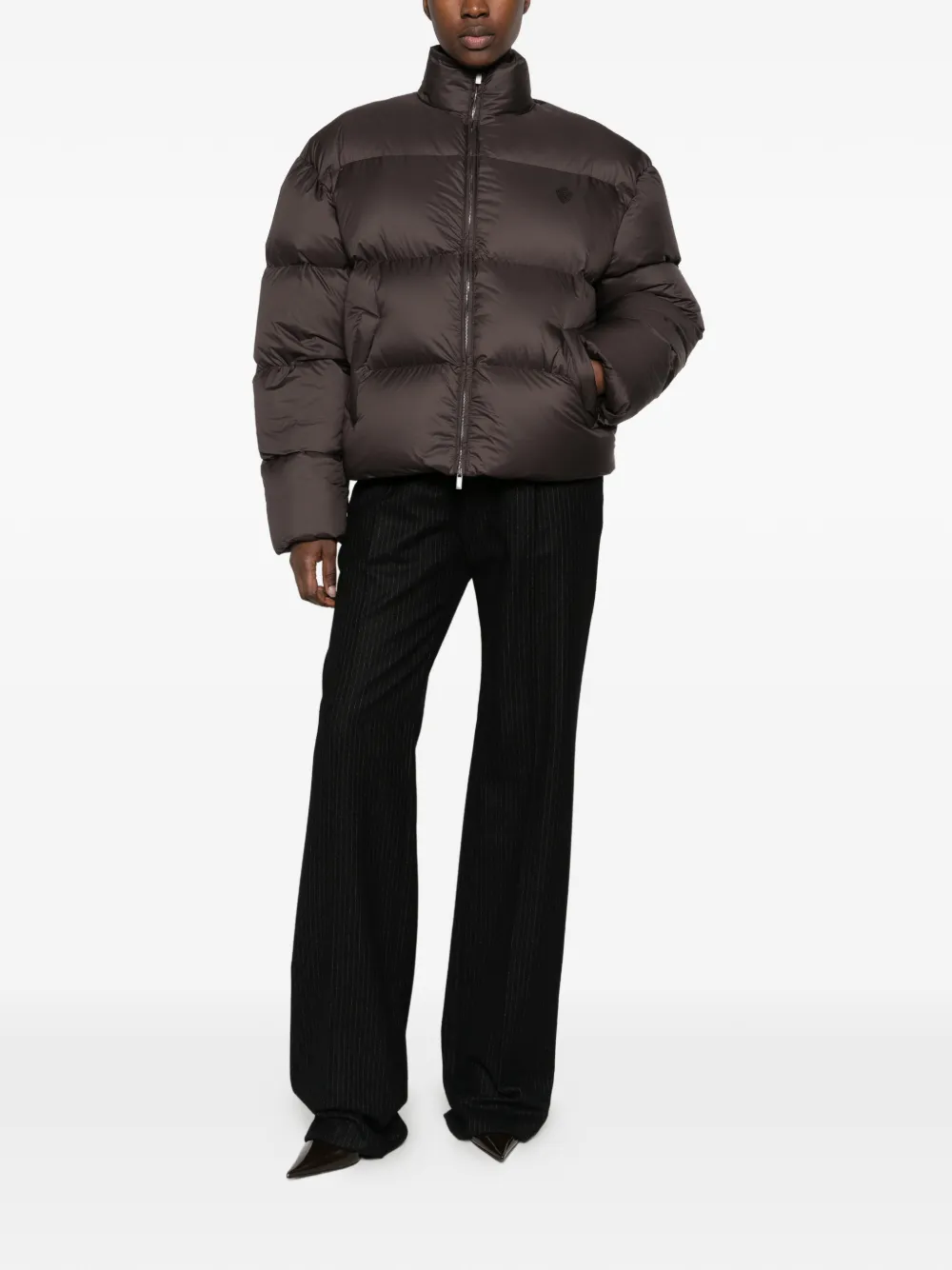 Gucci Gewatteerd donsjack Bruin
