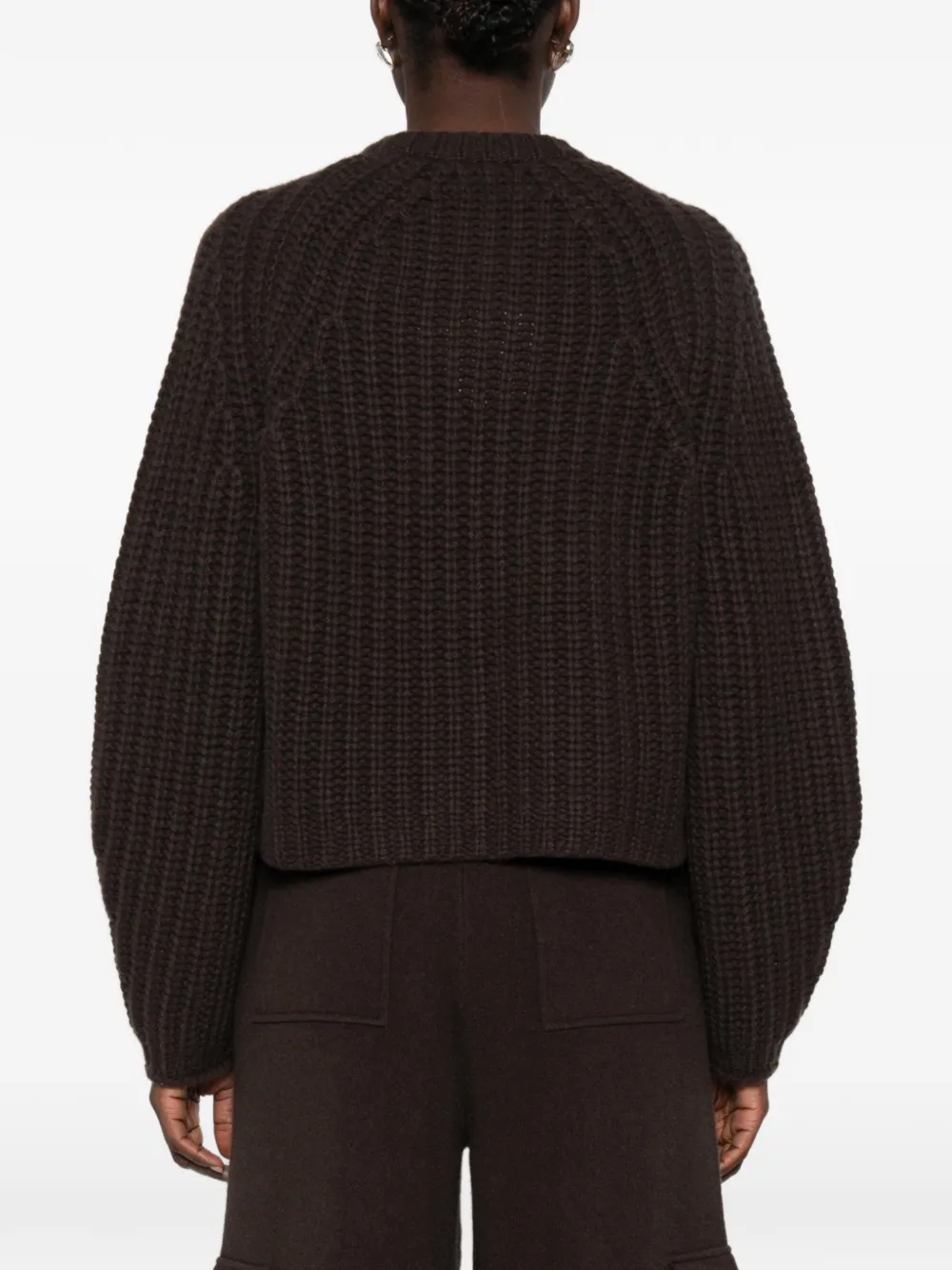 Ftc Grofgebreid vest Bruin