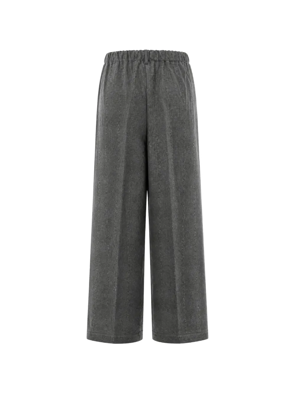 Fabiana Filippi Broek met elastische taille en krijtstreep Grijs