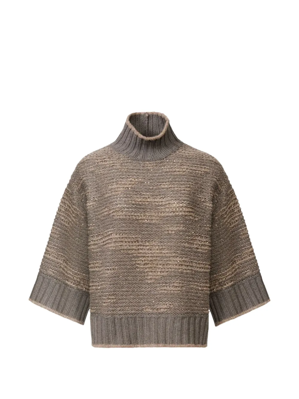 Fabiana Filippi sequin-embellished marled-effect sweater