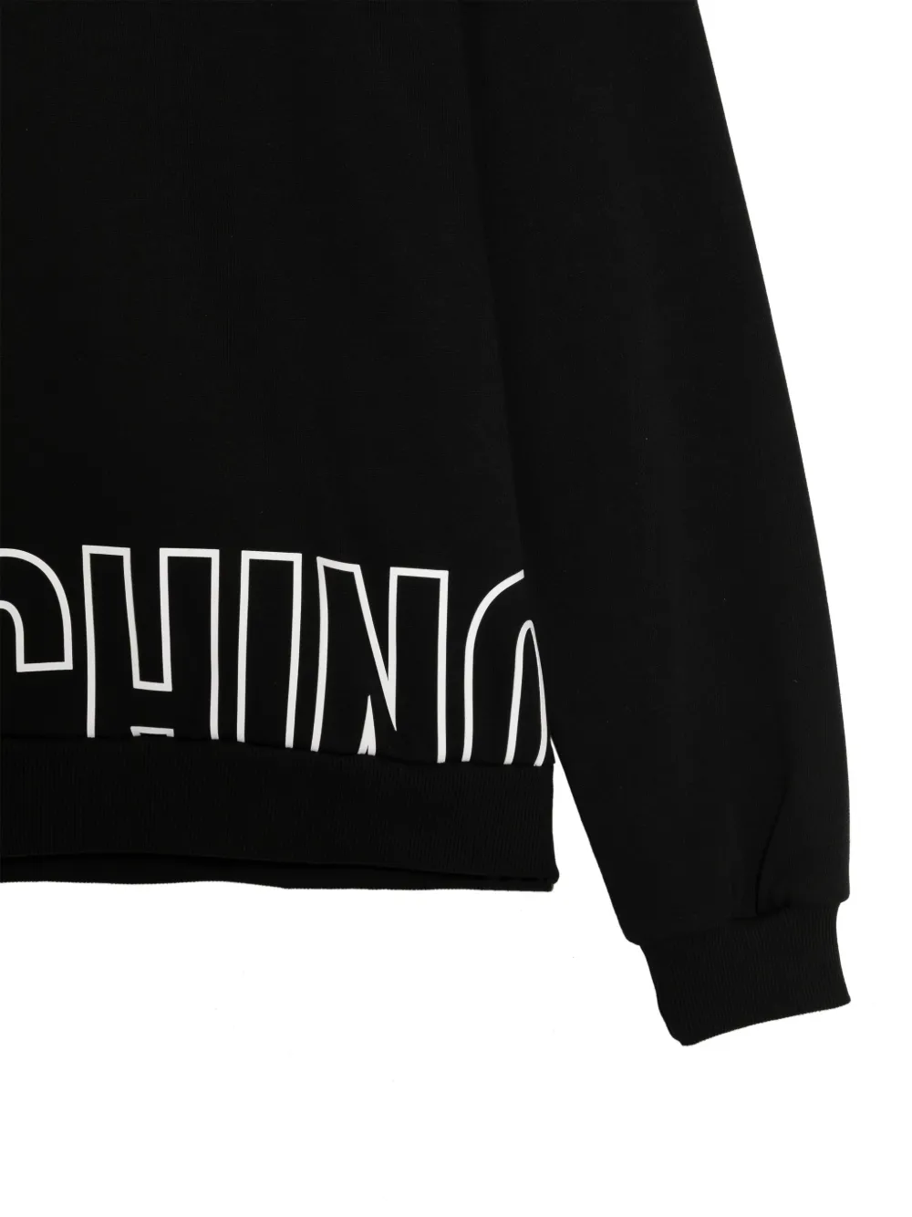 Moschino Hoodie met logoprint Zwart