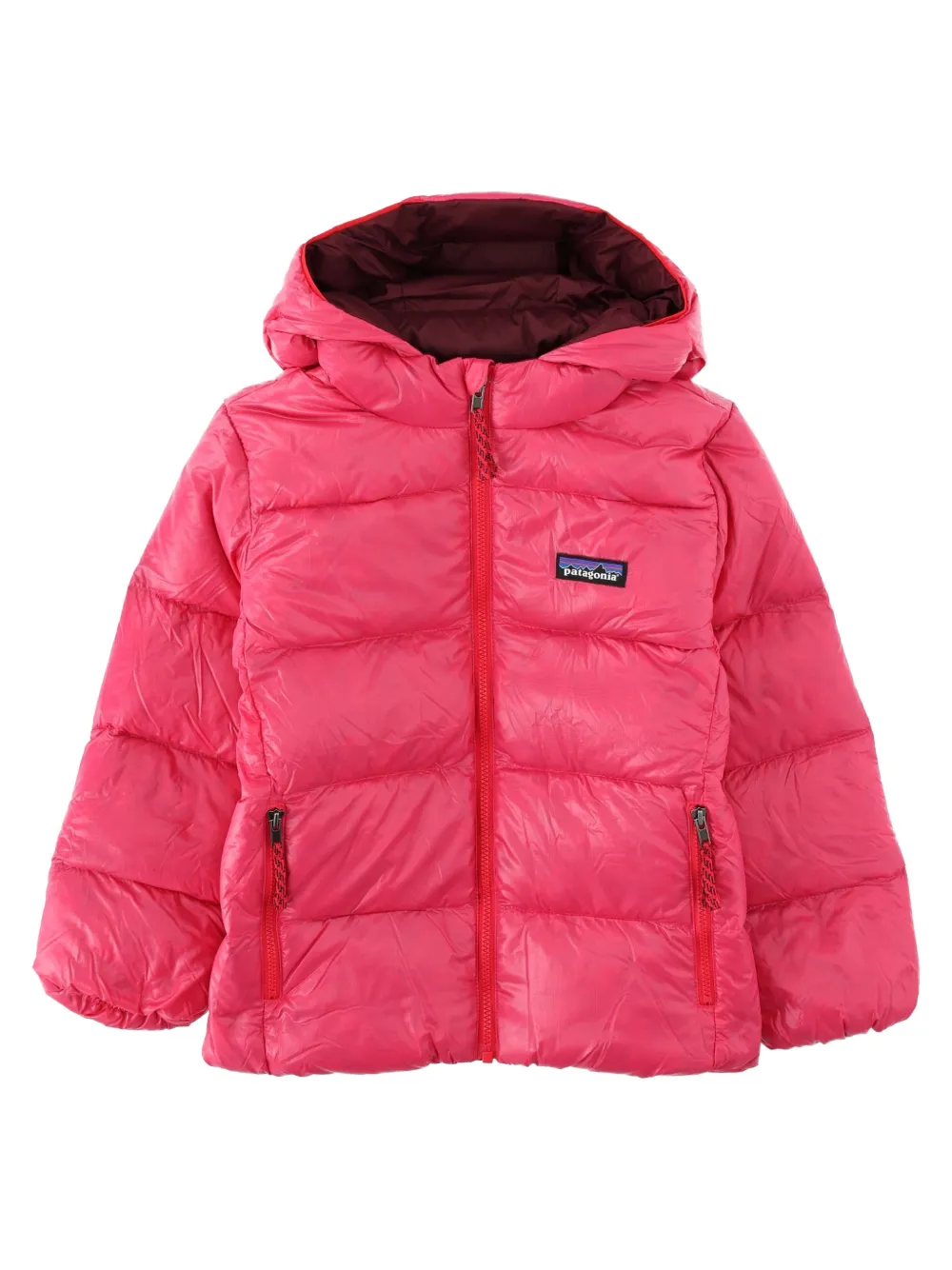 Patagonia quilted hooded jacket Roze