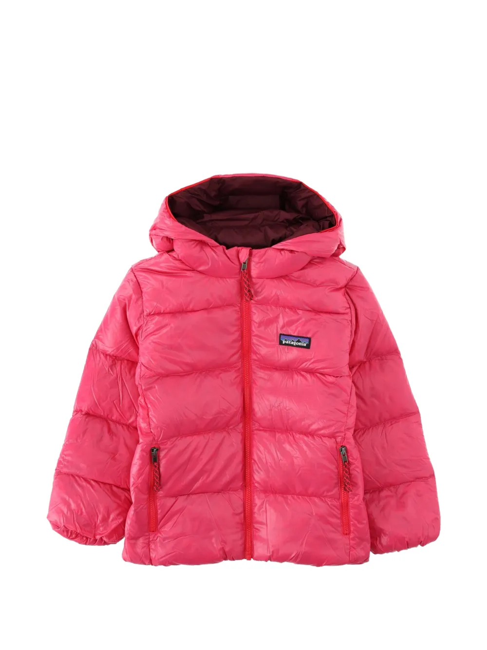 Patagonia quilted hooded jacket Roze