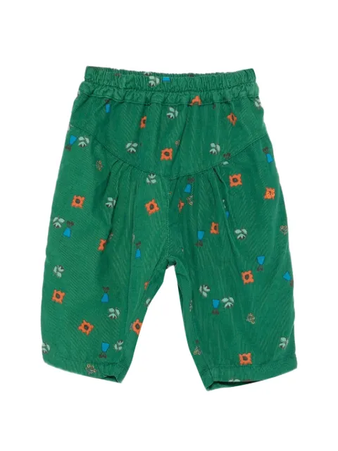Bobo Choses floral-print corduroy trousers