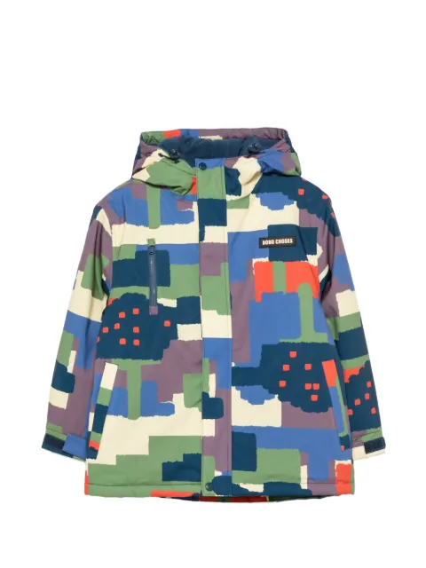 Bobo Choses abstract-print hooded jacket