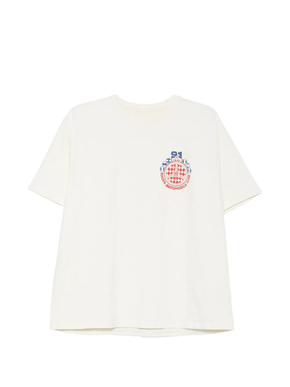 RHUDE graphic-print cotton T-shirt - Toni neutri