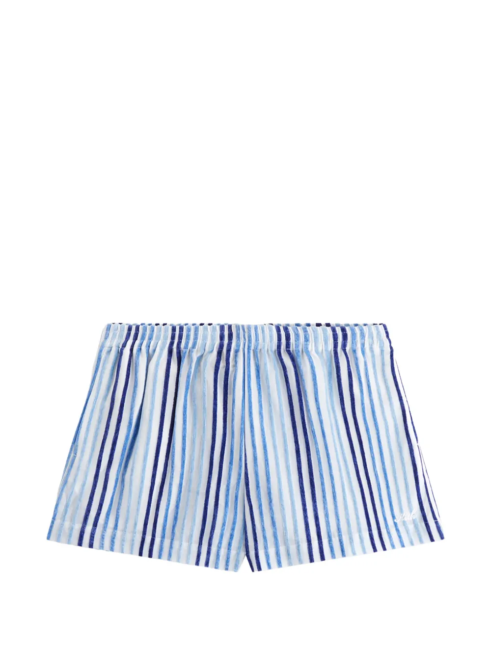 KITH Erika chenille-stripe shorts - Bianco