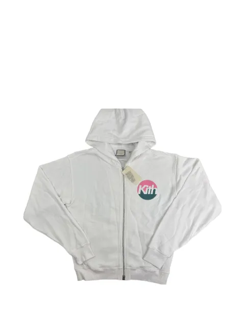 KITH hoodie con cierre y logo estampado