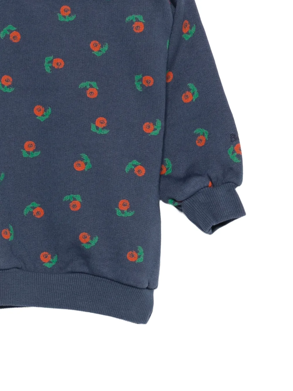 Bobo Choses Sweater met bloemenprint Blauw