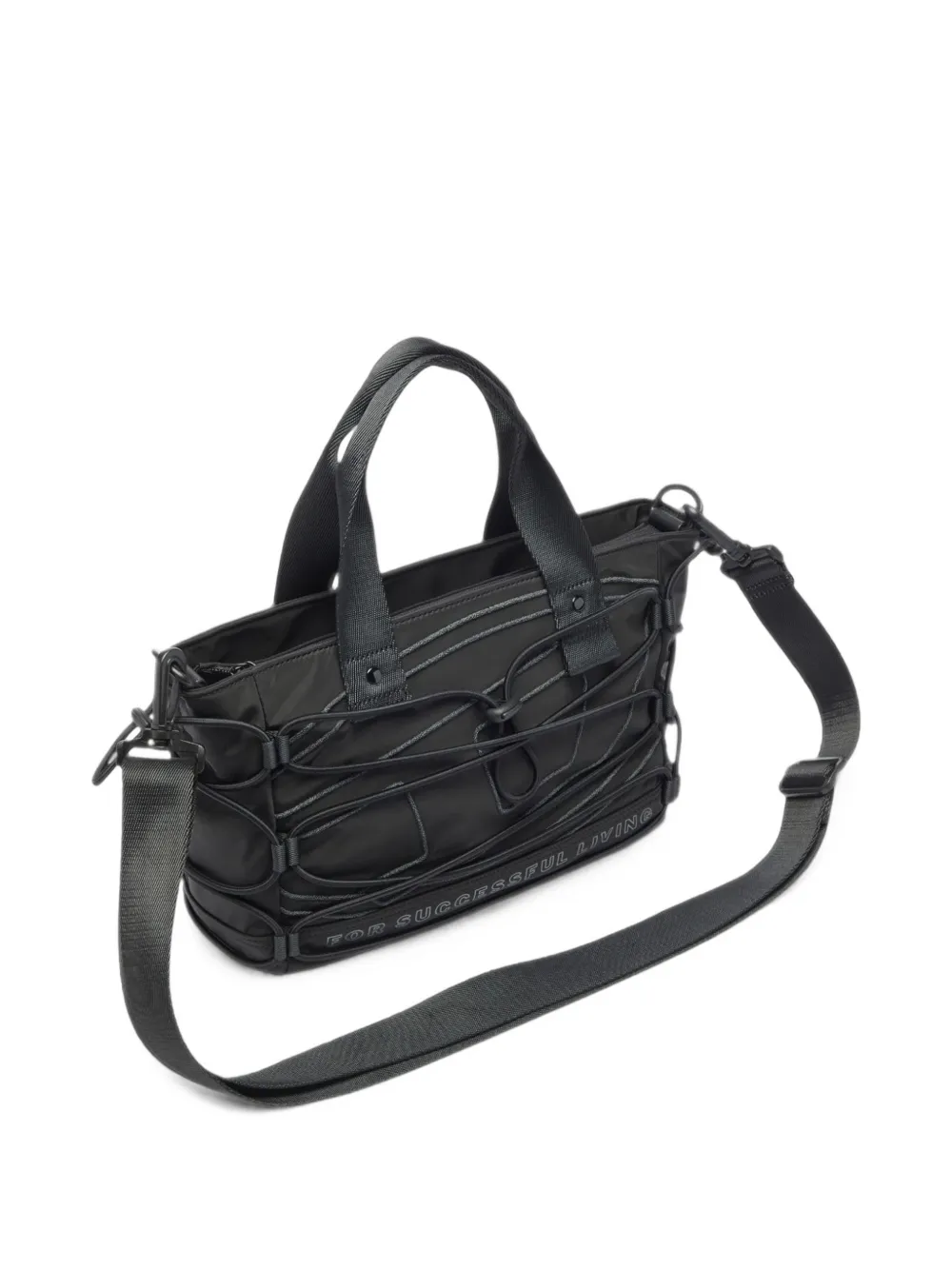 Diesel Tech-D S X bungee-cord tote bag Zwart