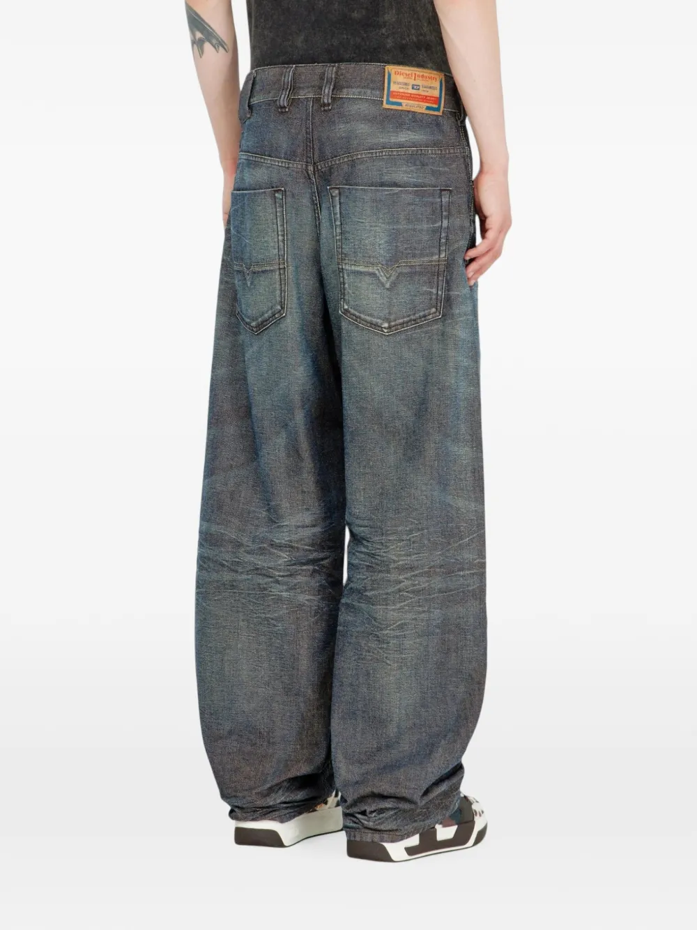 Diesel 1997 D-Enim-M wide-leg jeans Blauw