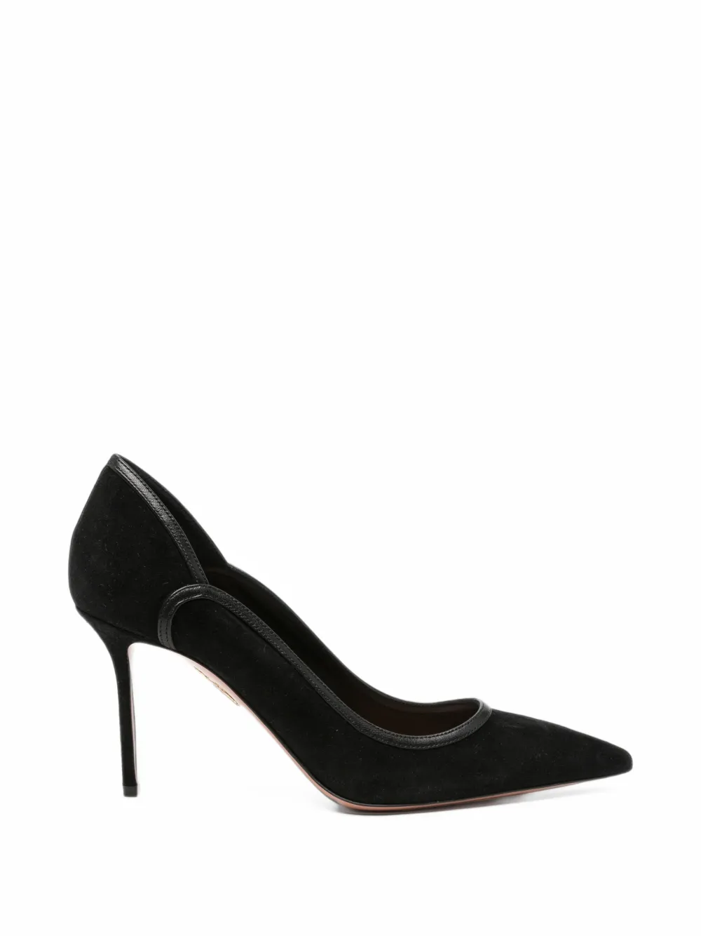 Aquazzura pointed-toe suede pumps - Schwarz
