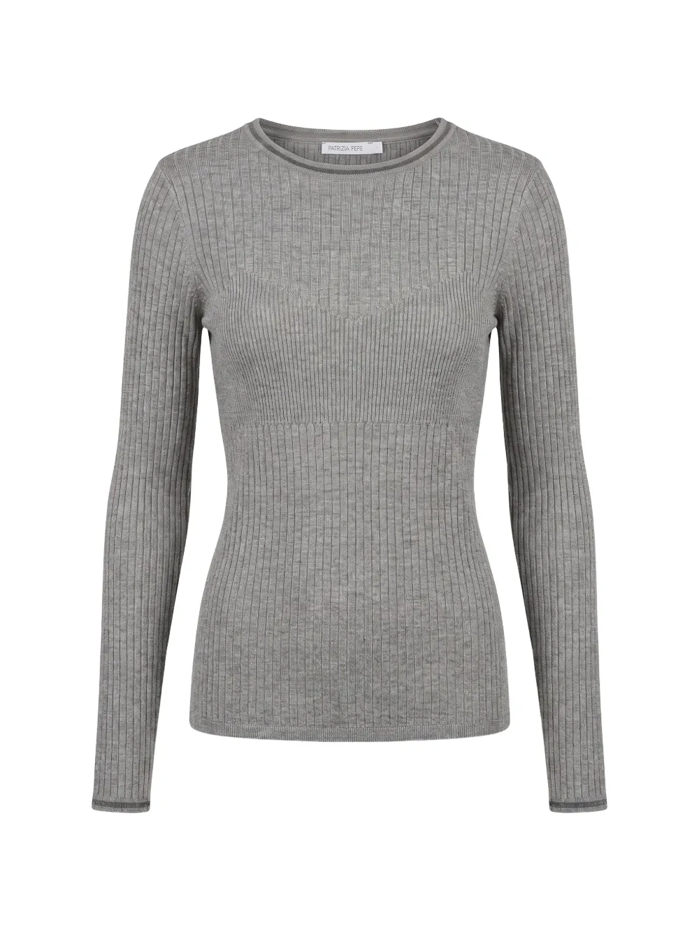 Patrizia Pepe ribbed-knit long-sleeve sweater