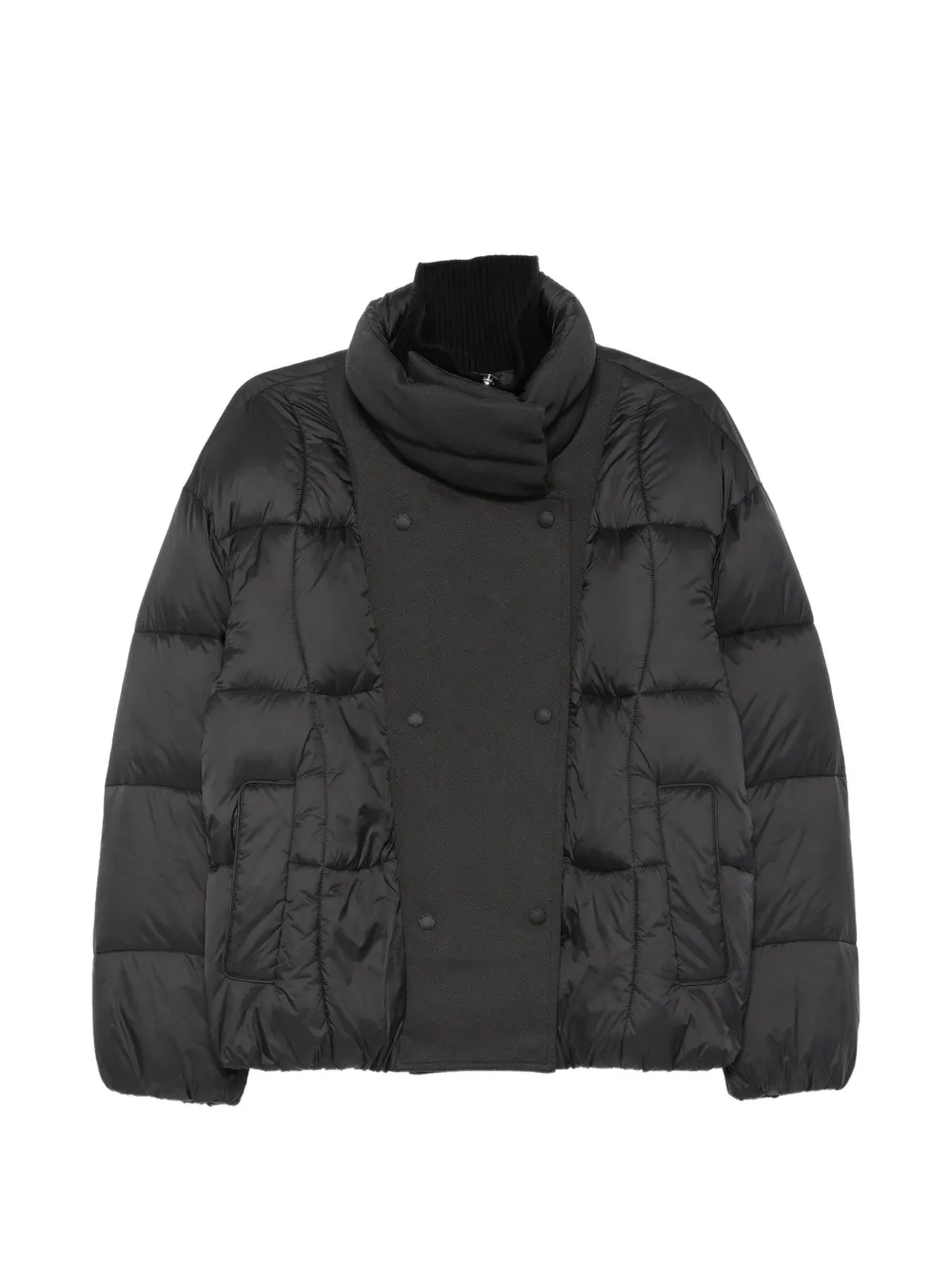 Patrizia Pepe quilted double-breasted jacket - Nero