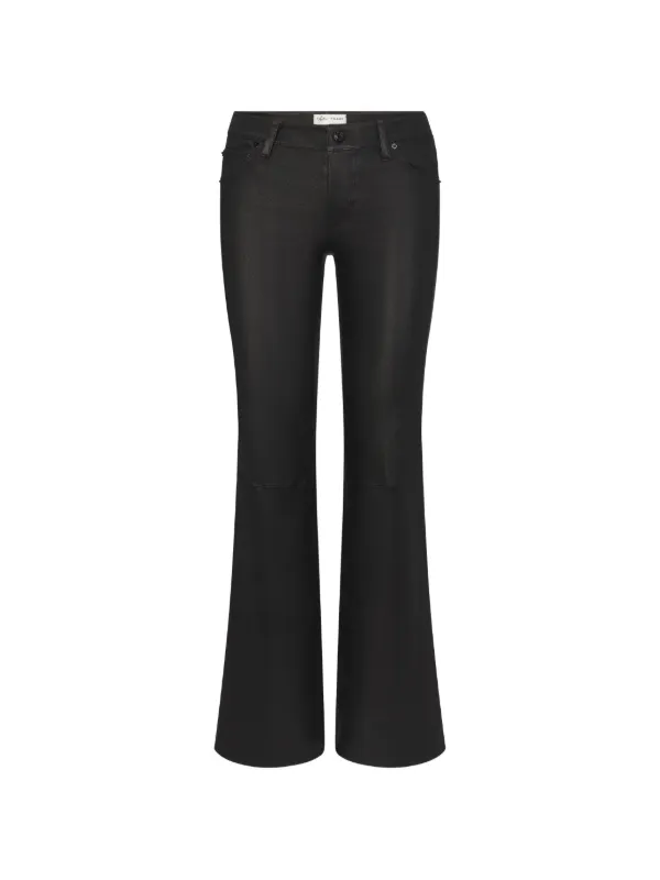 Frame Rodeo Leather Trousers in Black