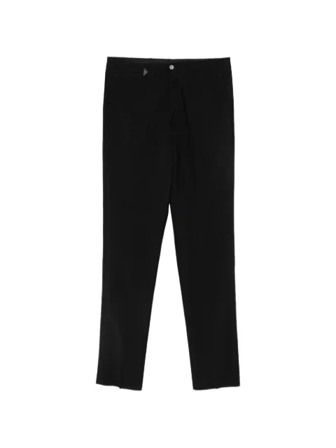 Prada triangle logo-plaque tailored trousers