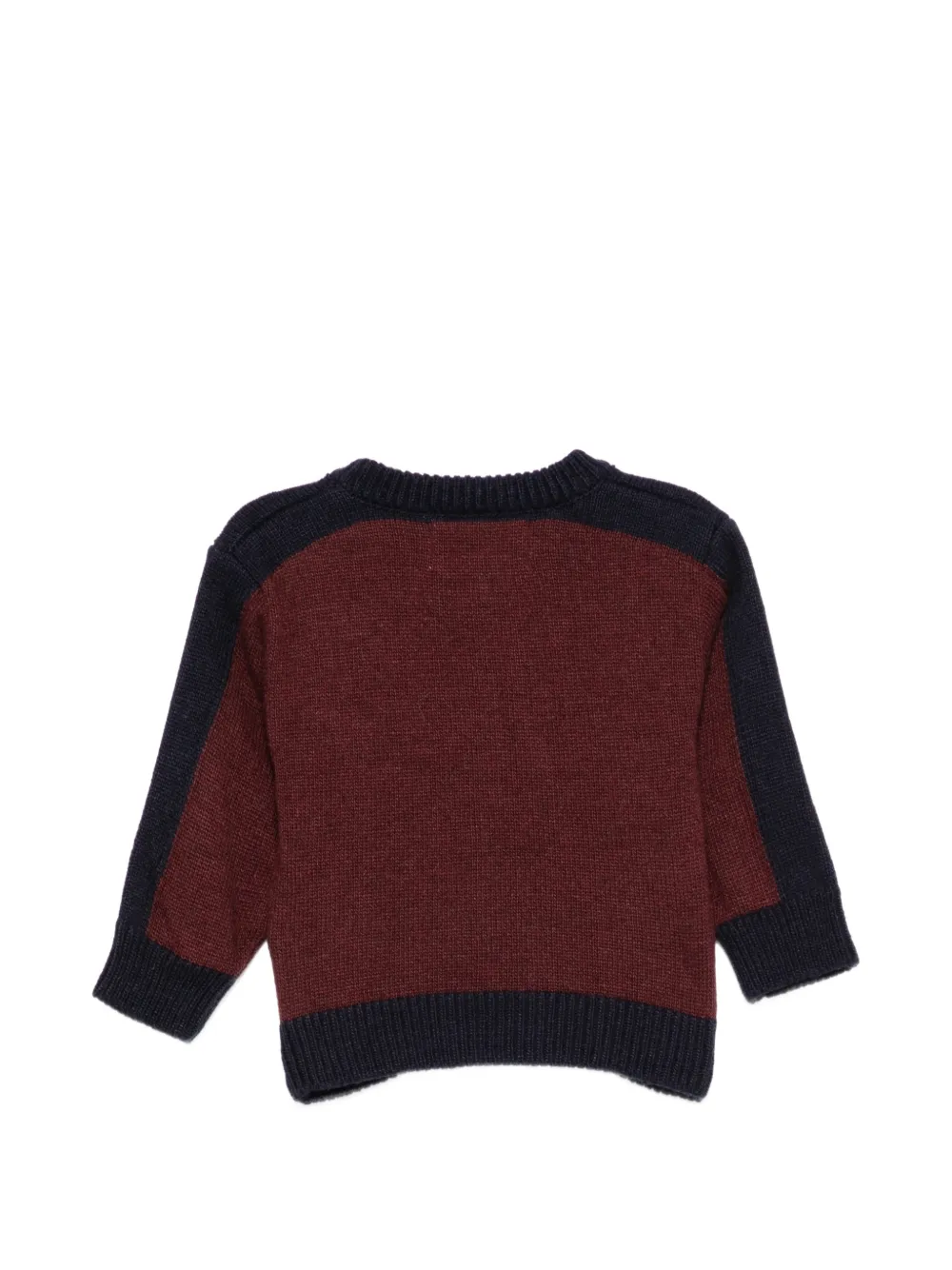 Bobo Choses Intarsia vest met knopen Rood
