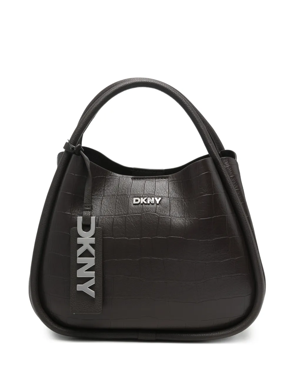 DKNY クロコパターン ハンドバッグ | ブラウン | Image 1
