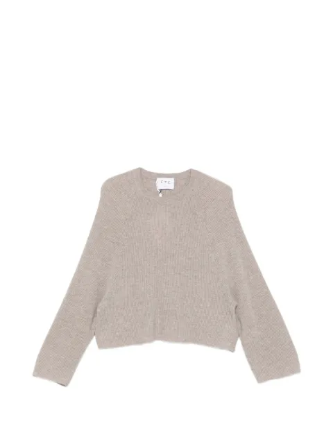 Ftc ribbed-knit raglan-sleeve sweater