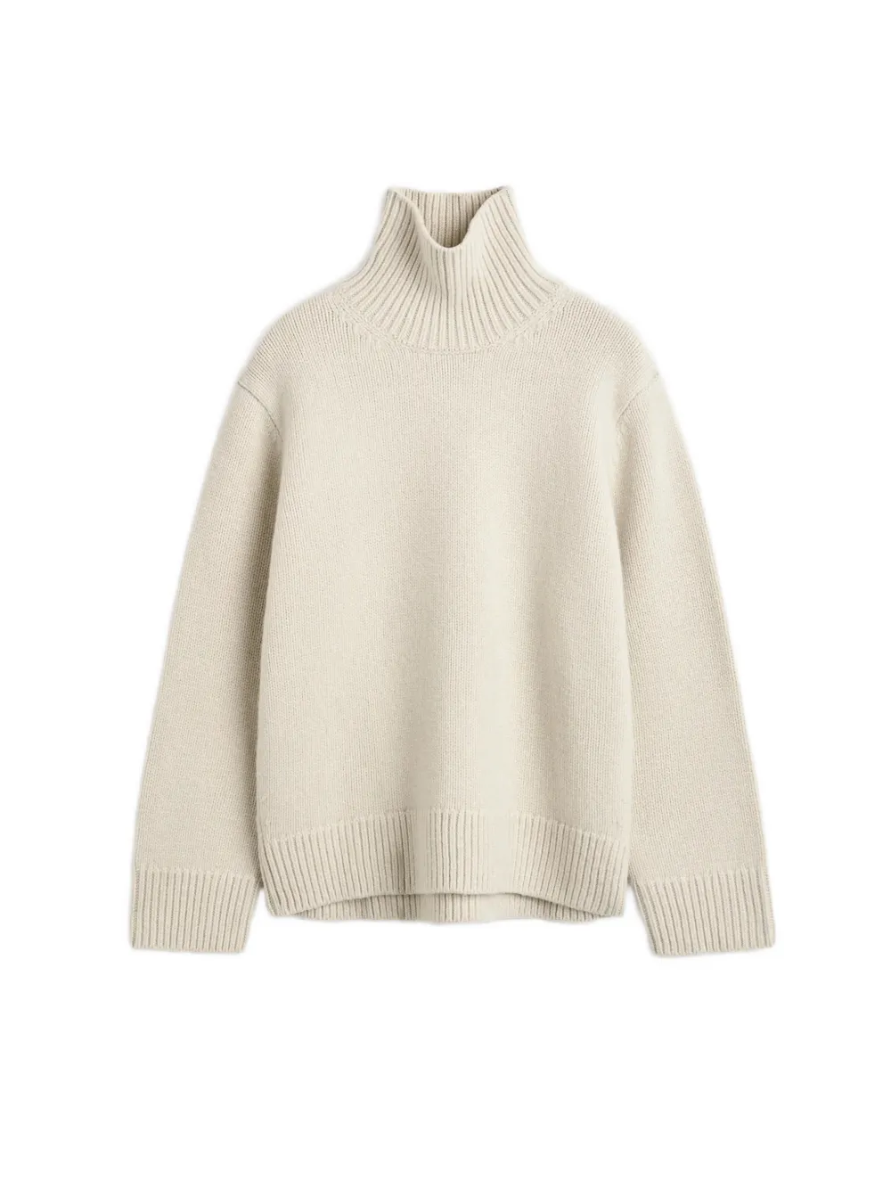 TOTEME Oversized lamswollen coltrui Beige