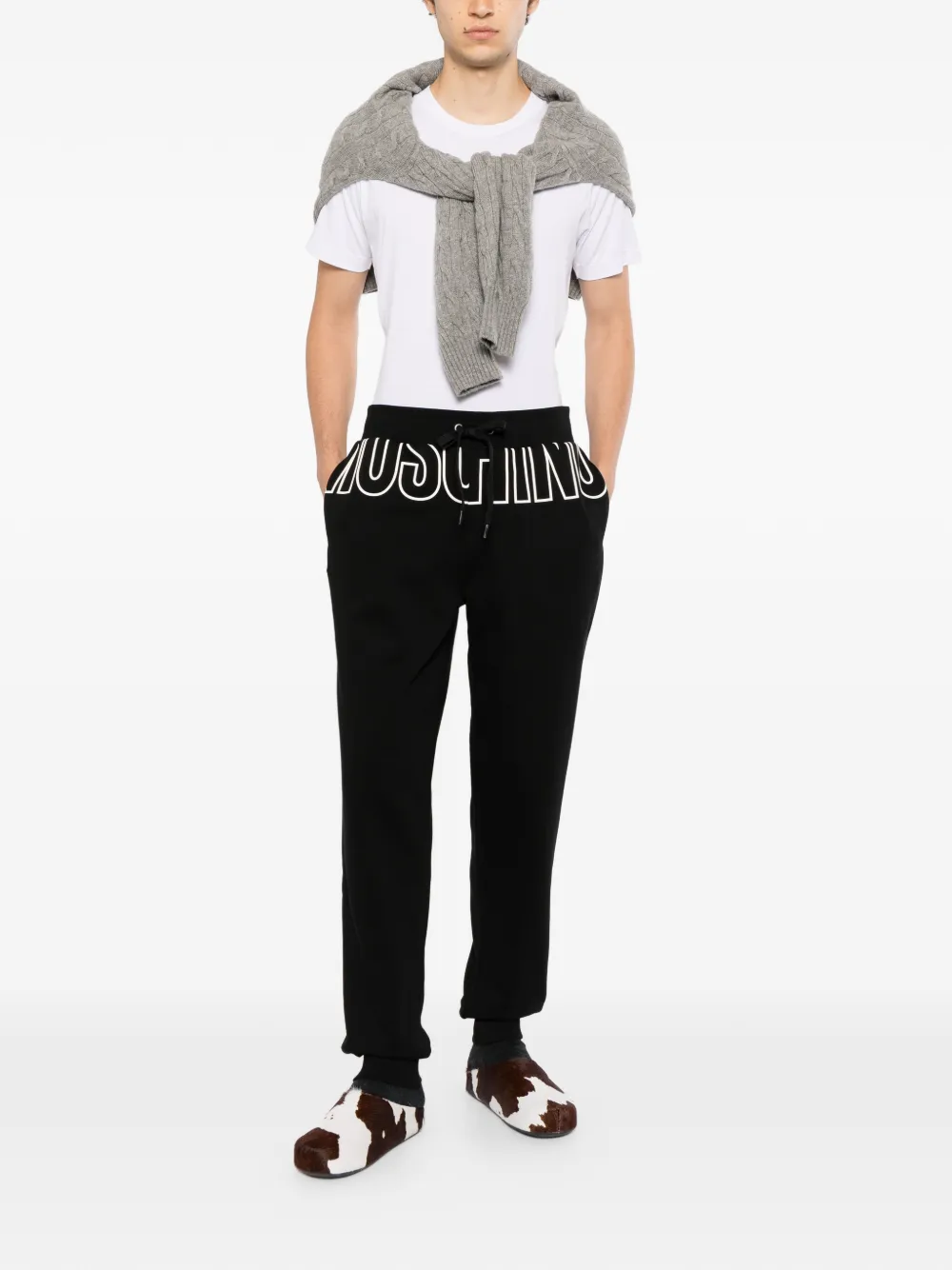 Moschino Trainingsbroek met logoprint Zwart