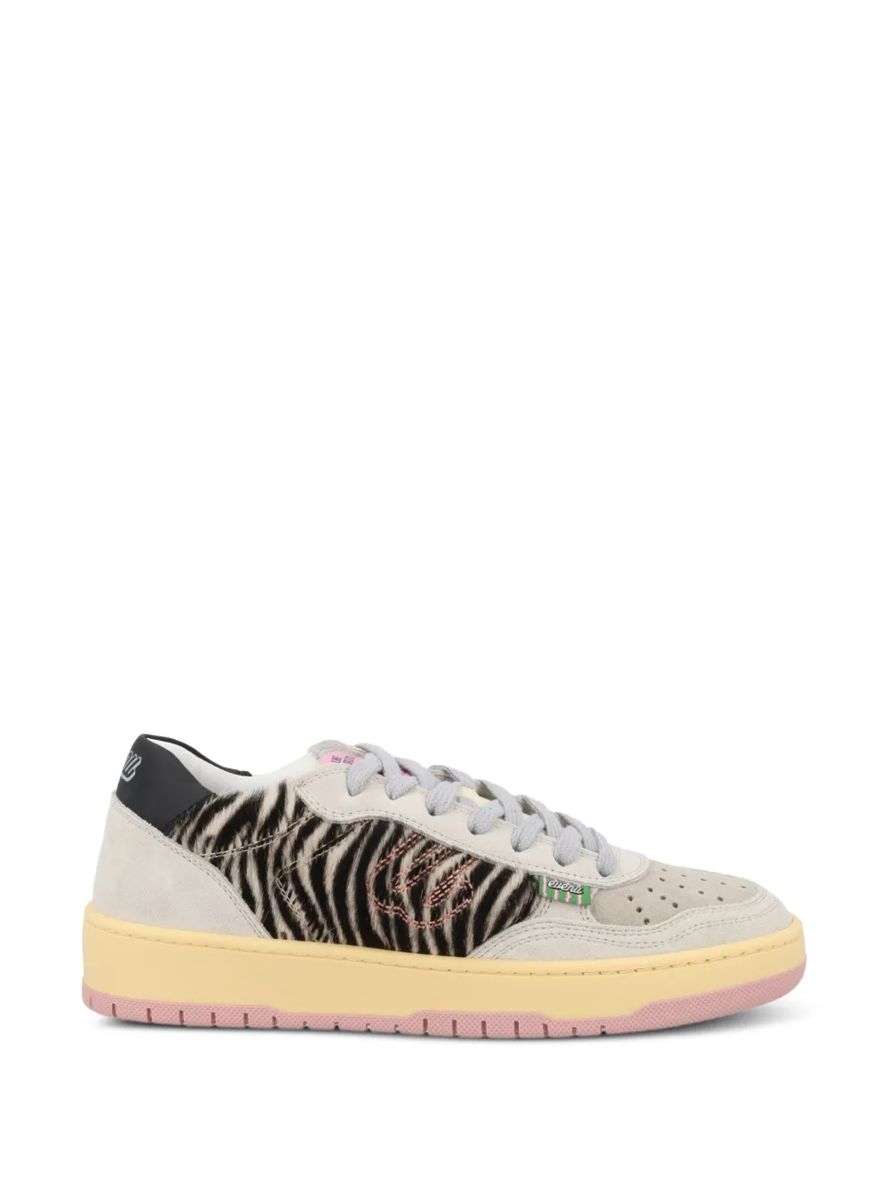 EVENU zebra-print panelled sneakers