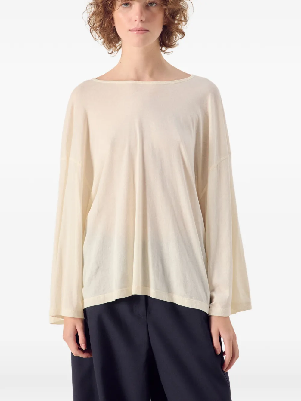 American Vintage Laloom T-shirt met lange mouwen Beige