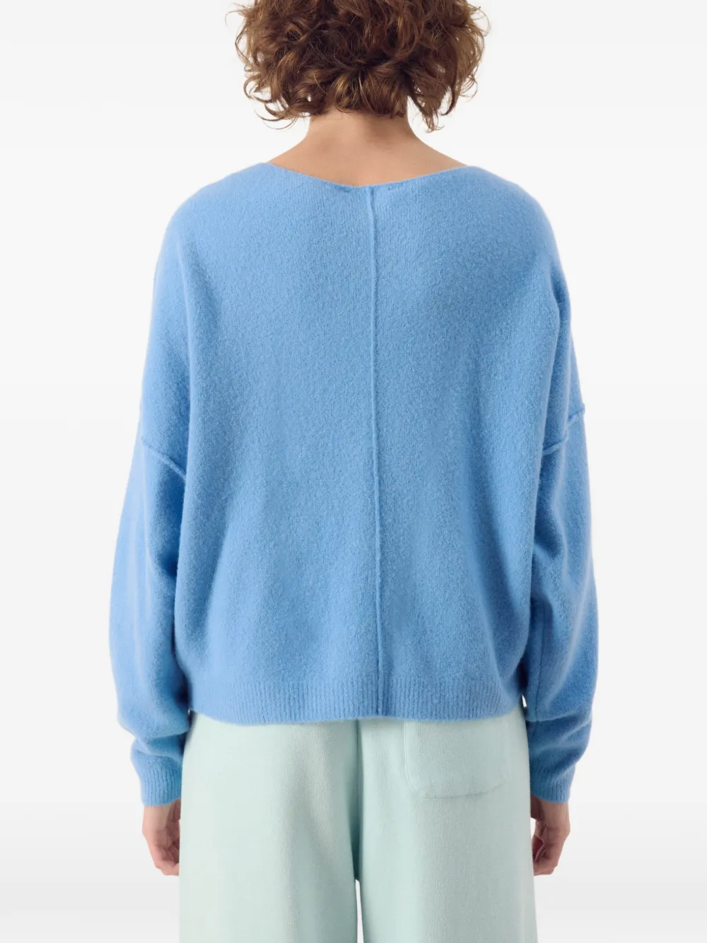 American Vintage Damsville boat-neck sweater Blauw