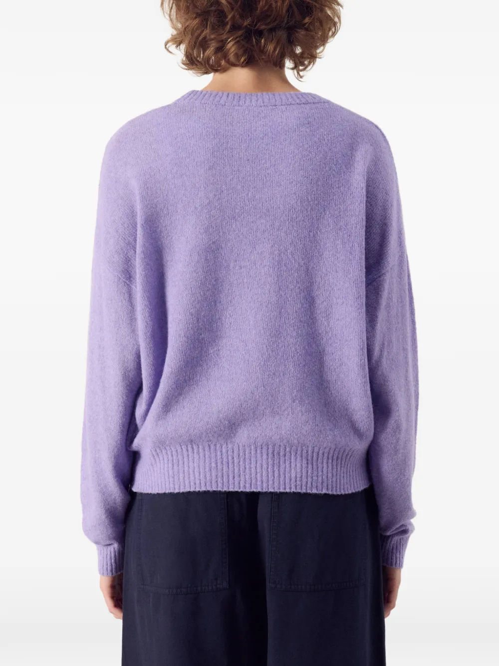 American Vintage Ouity crew-neck sweater Paars