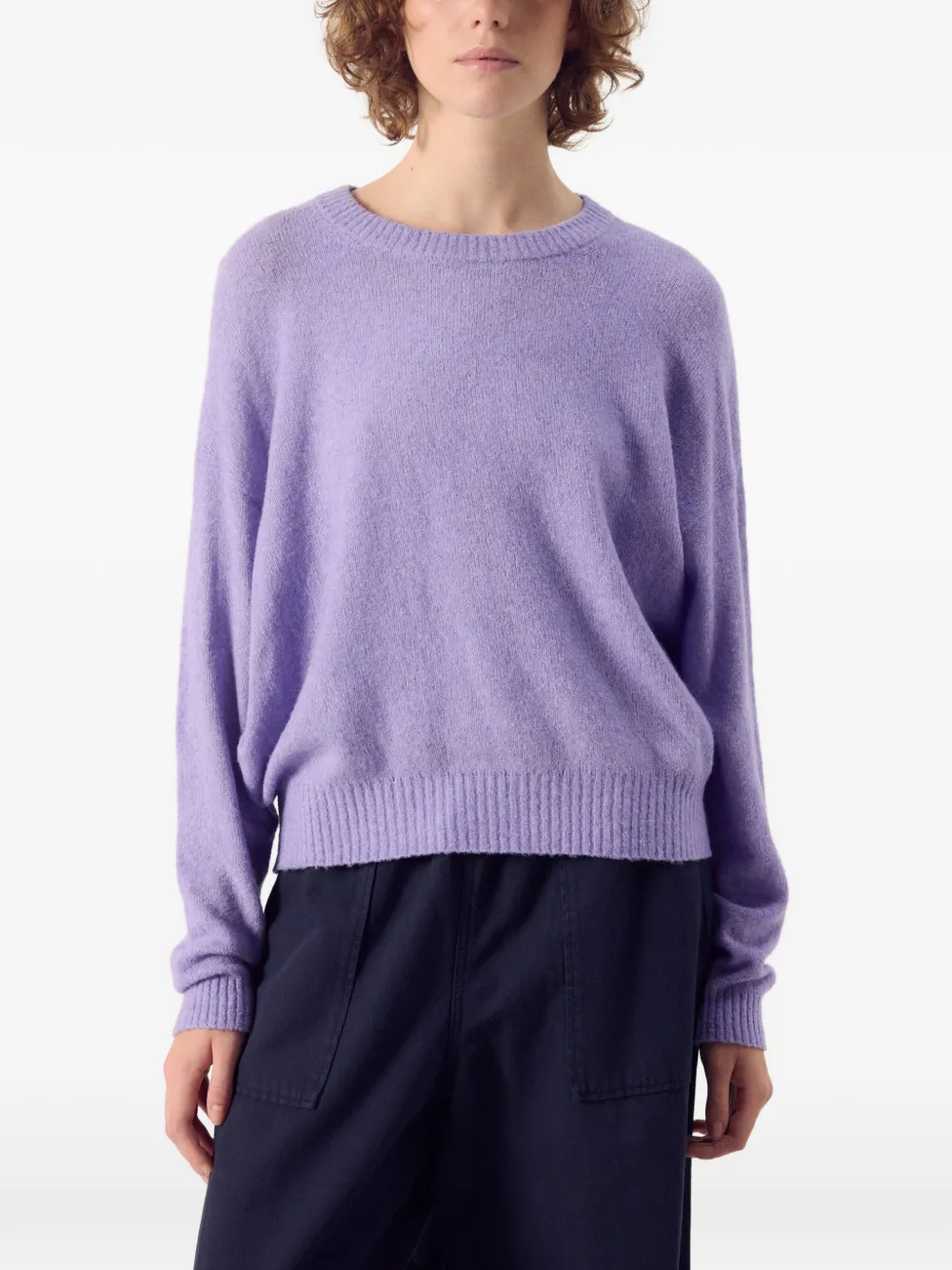 American Vintage Ouity crew-neck sweater Paars