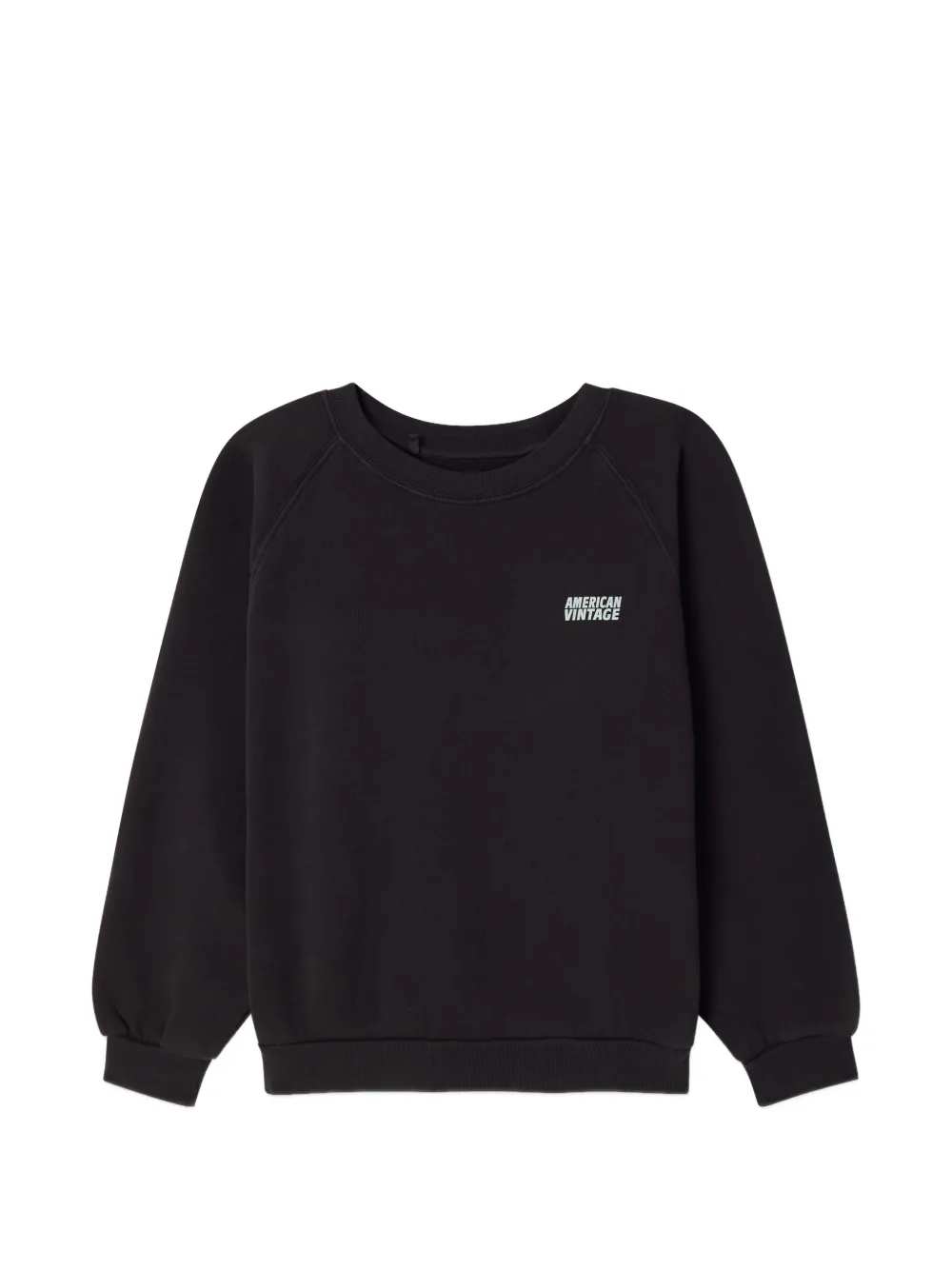 American Vintage Kids Izubird raglan-sleeve sweatshirt - Nero