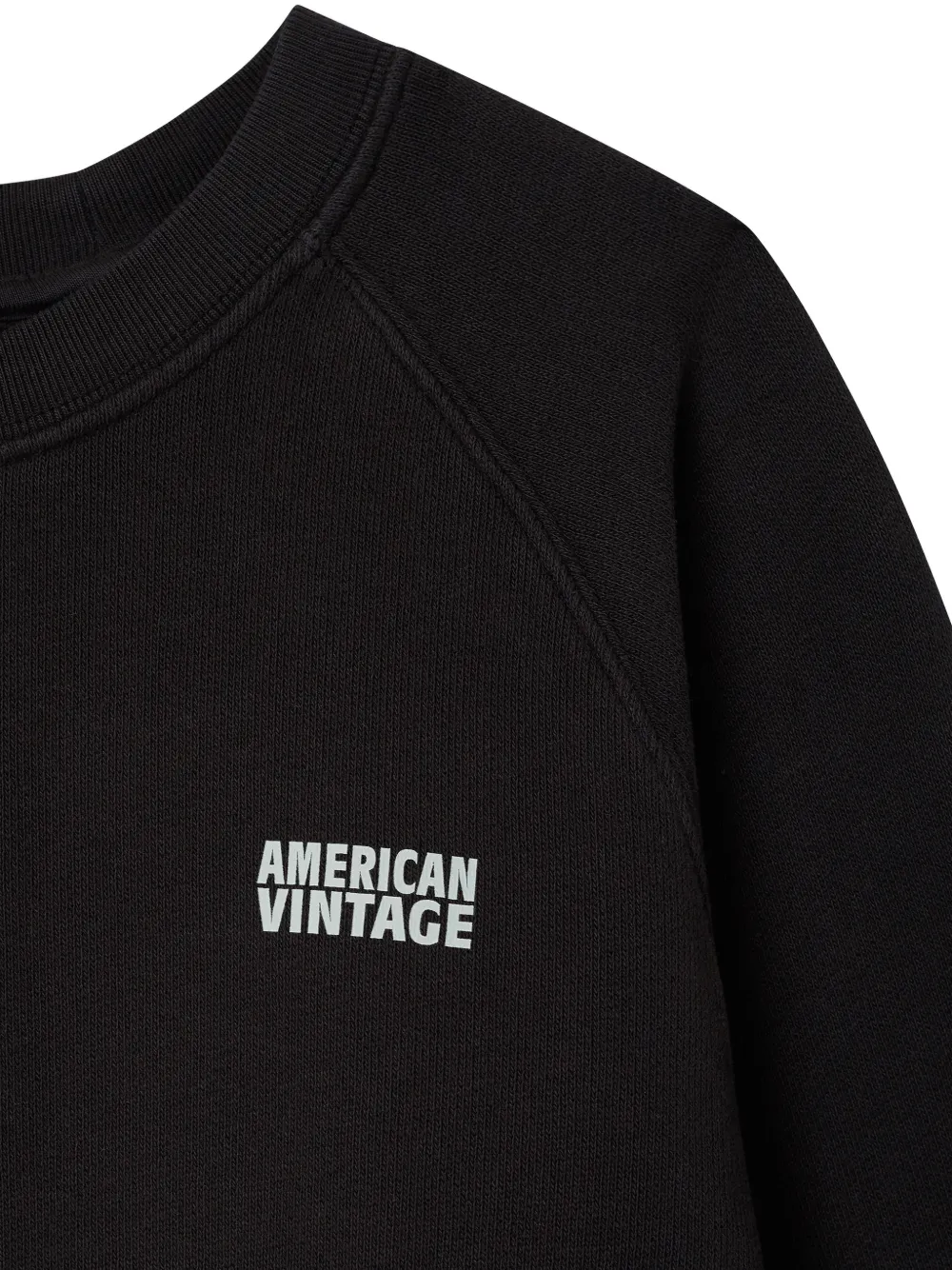 American Vintage Kids Izubird raglan-sleeve sweatshirt Zwart