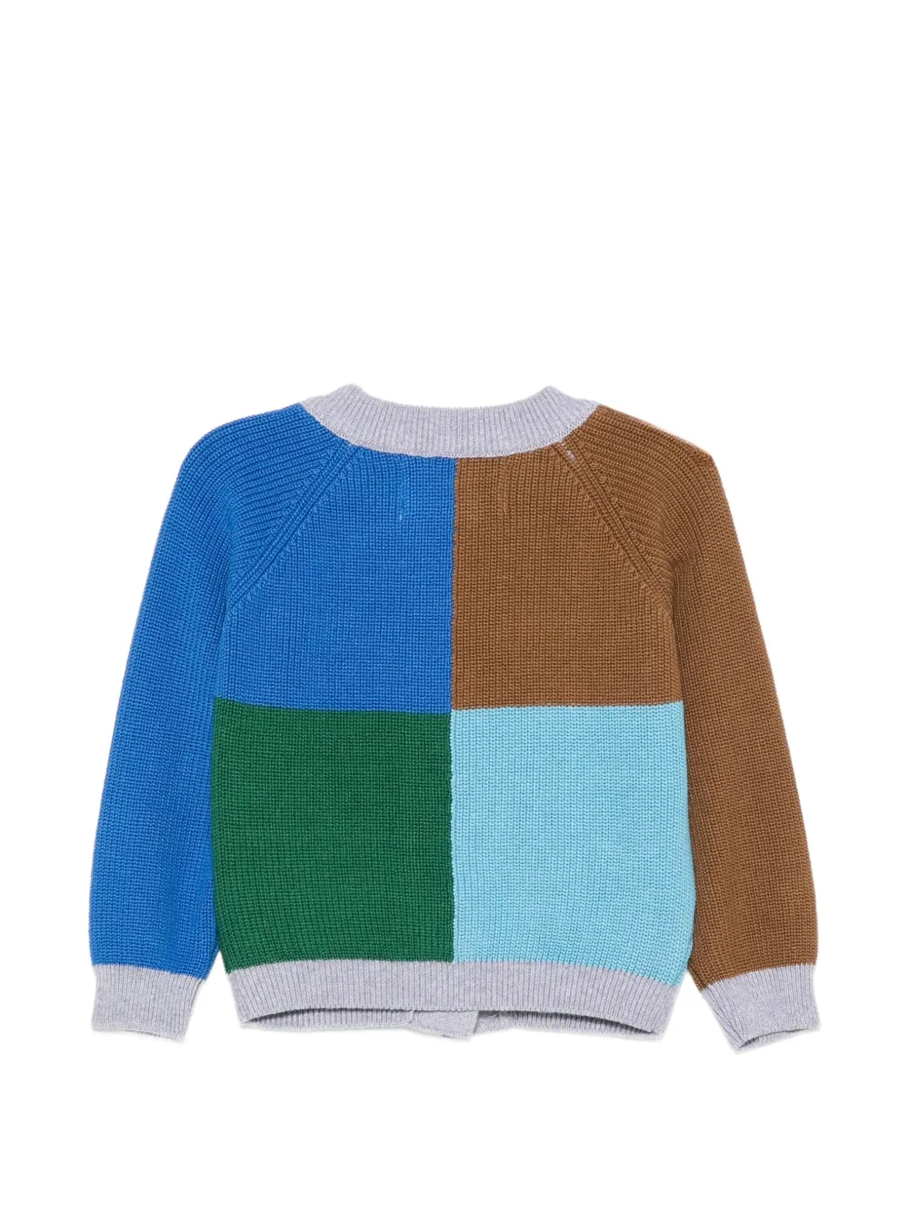 Bobo Choses Vest met colourblocking en raglanmouwen Bruin