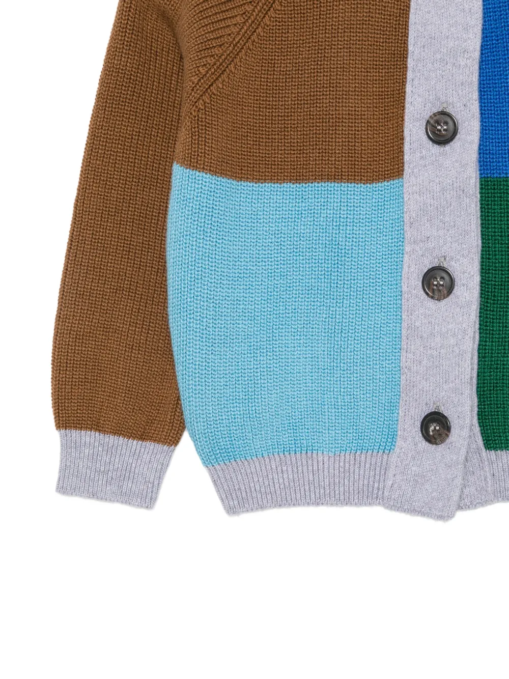 Bobo Choses Vest met colourblocking en raglanmouwen Bruin