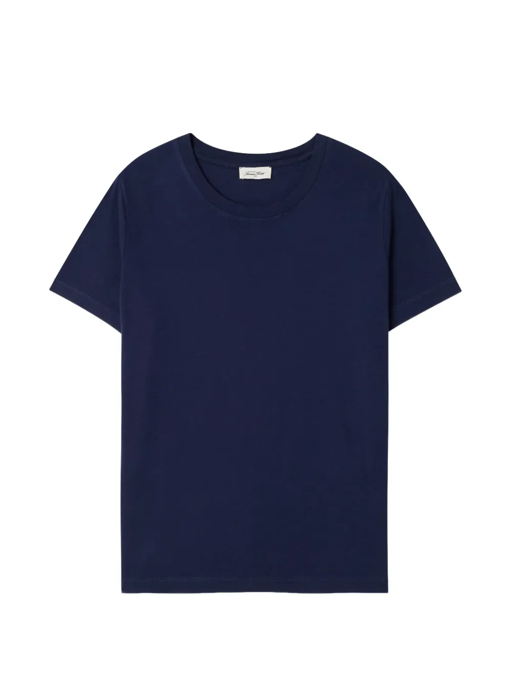 American Vintage Apoly katoenen T-shirt met korte mouwen Blauw