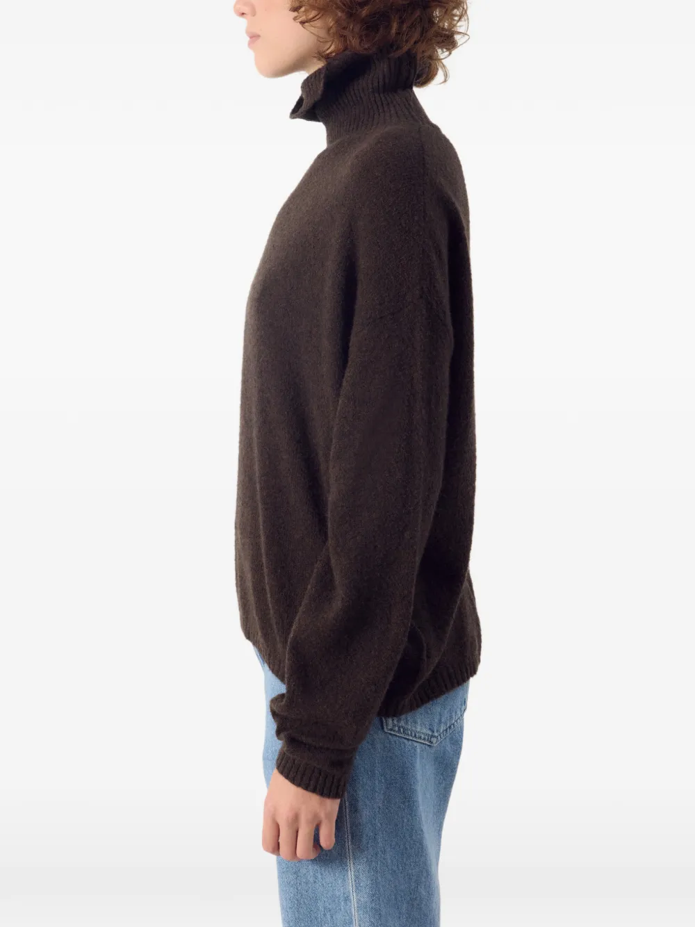 American Vintage Ouity roll-neck sweater Bruin
