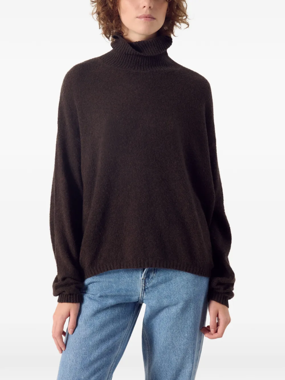 American Vintage Ouity roll-neck sweater Bruin