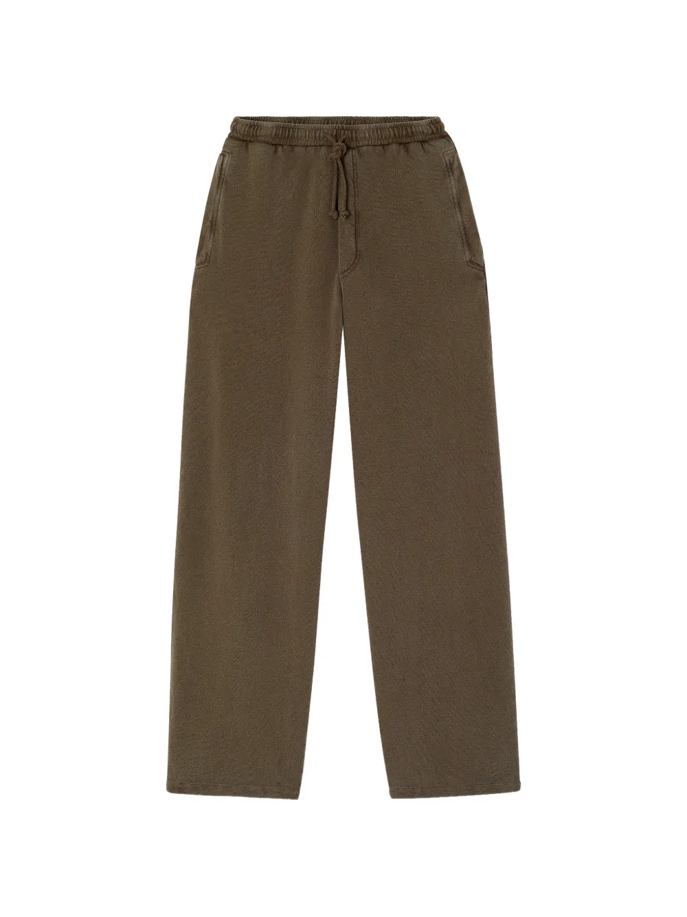 American Vintage Vibtown raw-edge track pants - Marrone