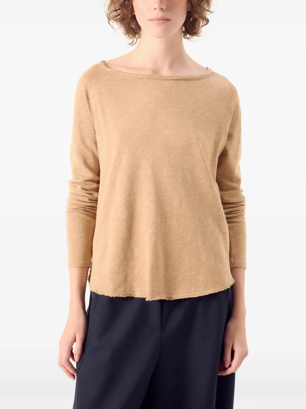 American Vintage Sonoma T-shirt met raglan mouwen Beige