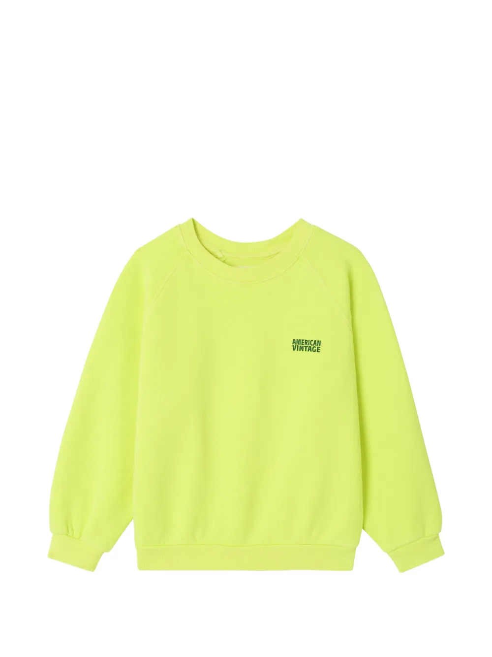 American Vintage Kids Izubird raglan-sleeve hoodie - Giallo