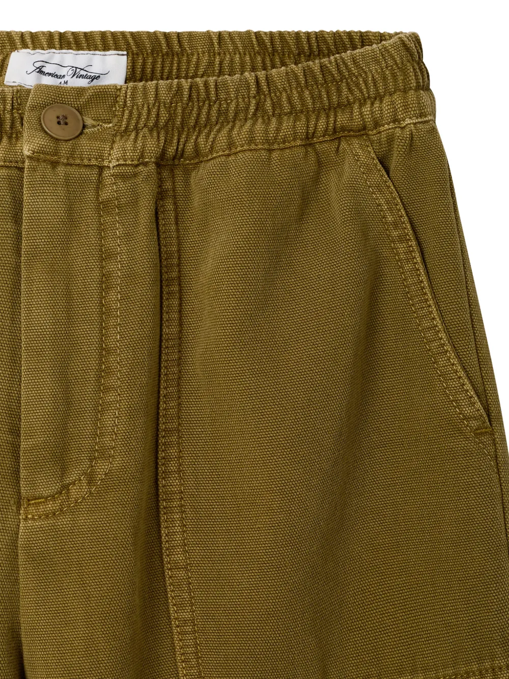 American Vintage Kids Lycaz balloon-cut trousers Groen